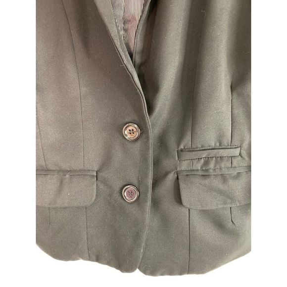 Womens Nu Look Gibson Black 2 Button Cuffable Blazer Small Petite 6199 - Picture 6 of 10